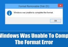 How To Fix Windows Was Unable To Complete The Format Error