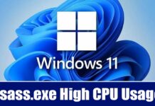 How to Fix lsass.exe High CPU Usage on Windows 11