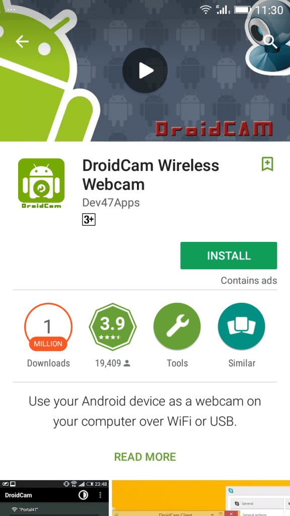 Install Droidcam on Android