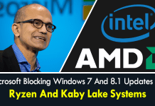 Microsoft Blocking Windows 7 And 8.1 Updates On Ryzen And Kaby Lake Systems